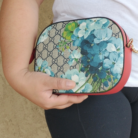 Gucci Supreme Blue Blooms Crossbody Bag NWT - Picture 7 of 16